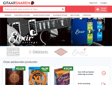 Tablet Screenshot of gitaarsnaren.nl